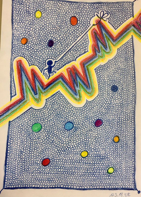17.03.2018 - Zentangle Herzschlag