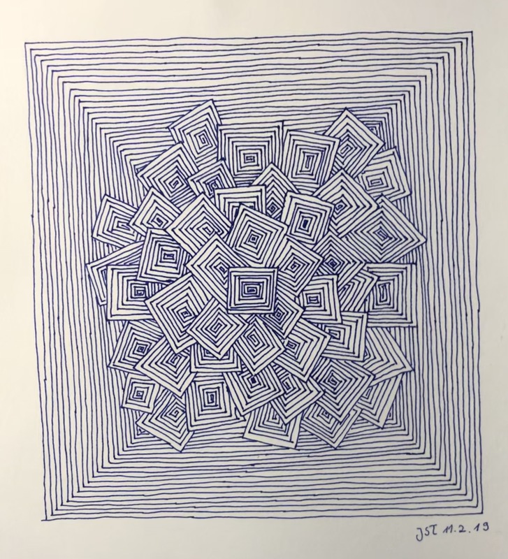 11.02.2019 - Zentangle Quadrate