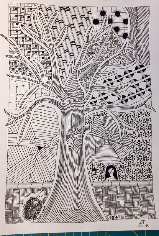 21.02.2019 Zentangle Baum