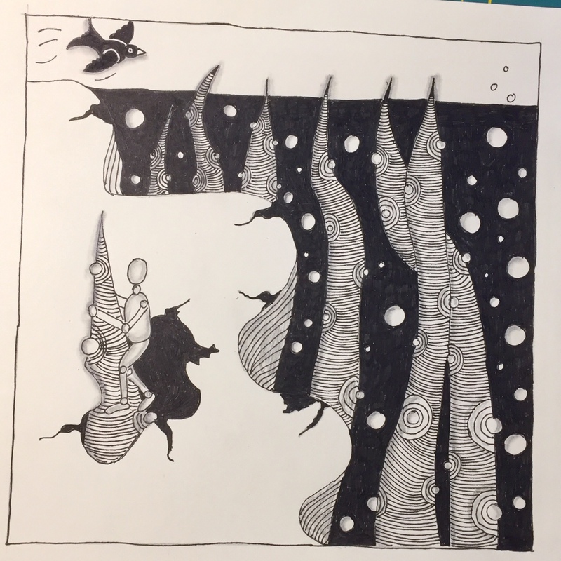 08.03.2019 - Zentangle Weltall