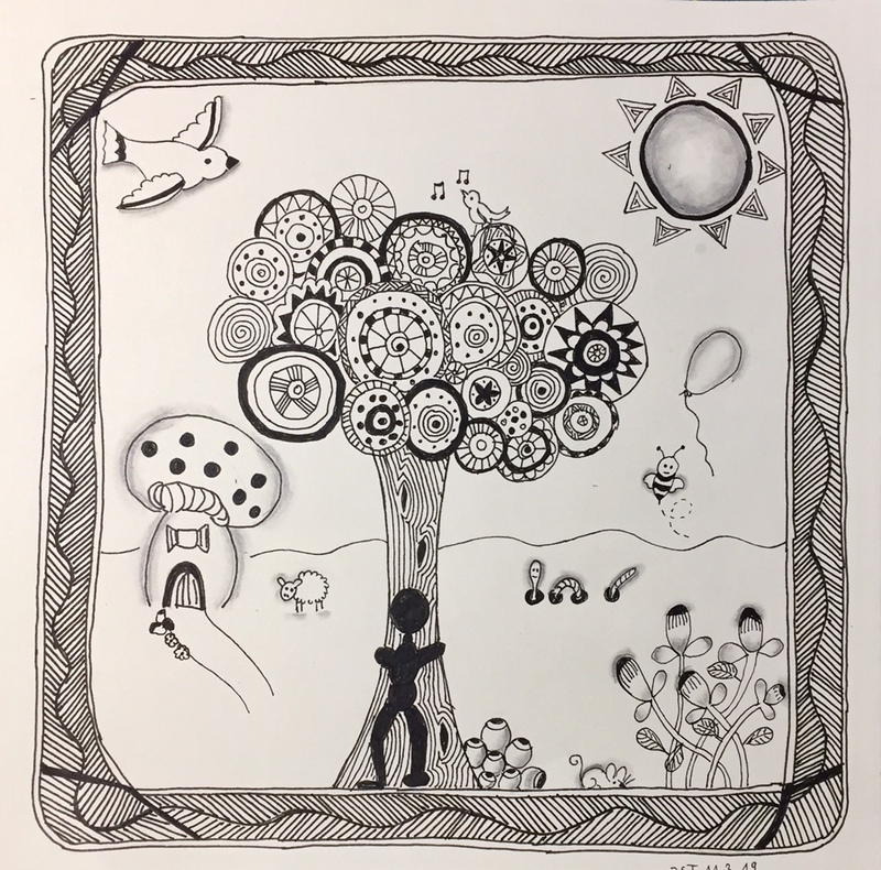 11.03.2019 - Zentangle Menschen