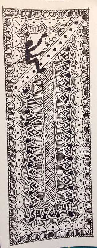 14.03.2019 - Zentangle Gewaltdarstellung
