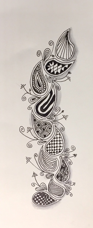 14.03.2019 - Zentangle Lesezeichen