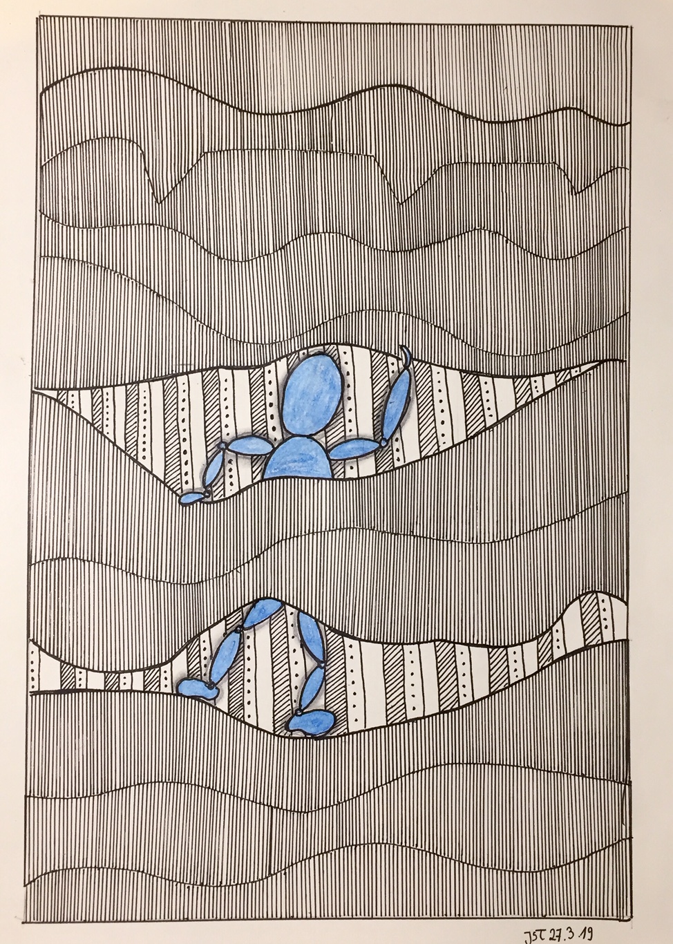 27.03.2019 - Zentangle Mensch
