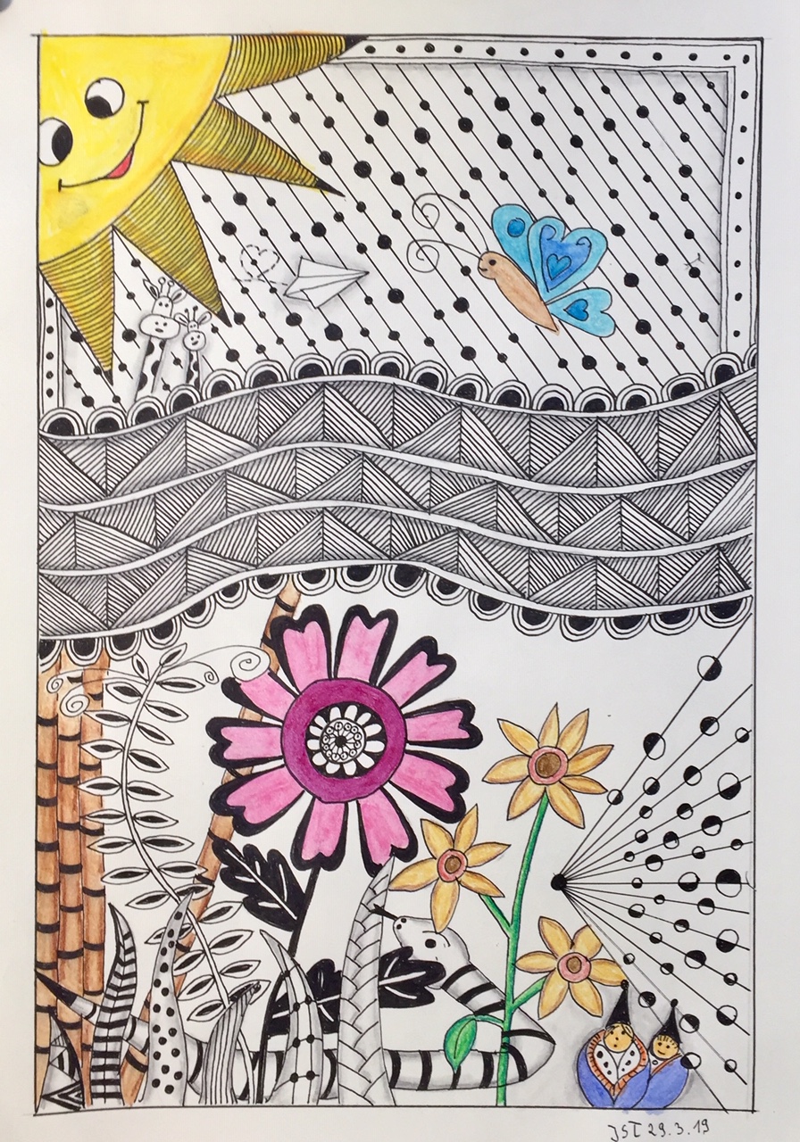 30.03.2019 Zentangle Blumen