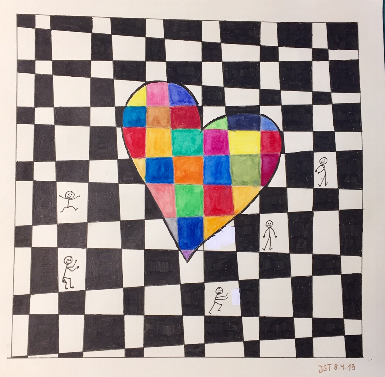 08.04.2019 Zentangle Herz