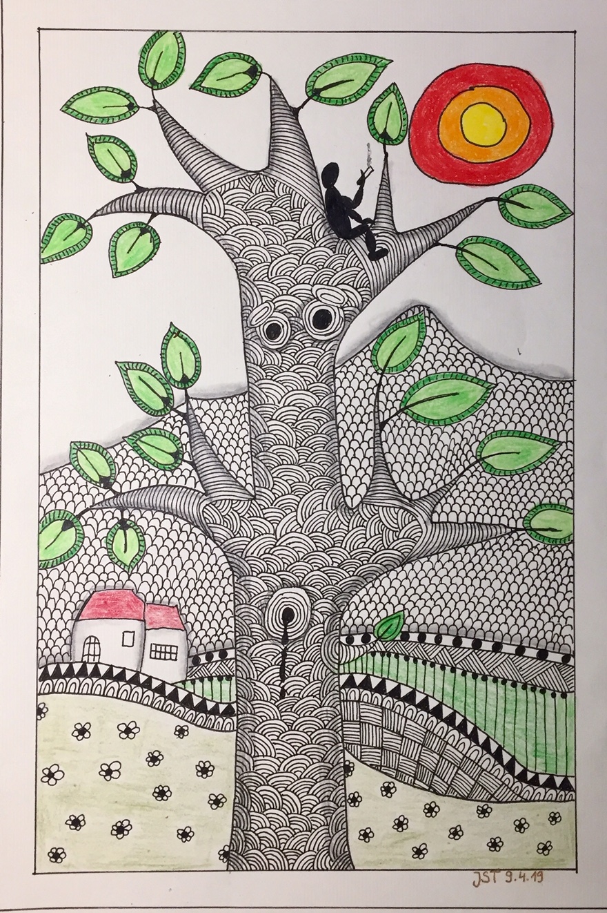 09.04.2019 Zentangle Baum