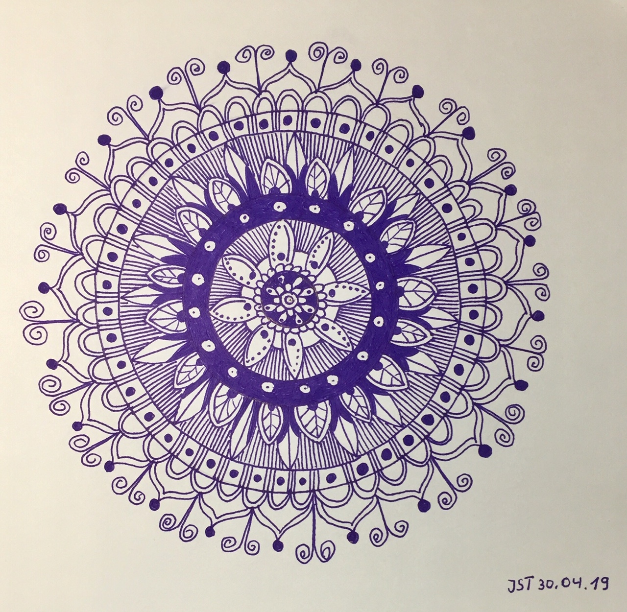 30.04.2019 Zentangle Ornamente