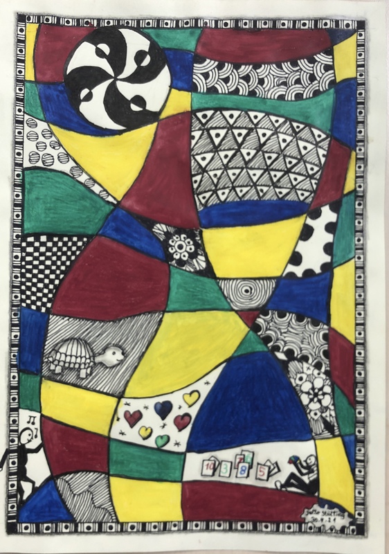 30.04.2021 - Zentangle Bunt