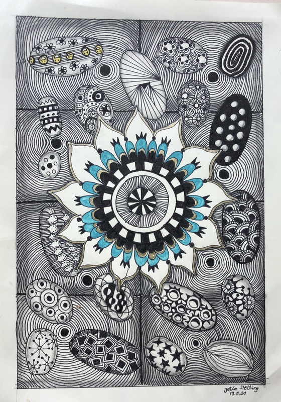 19.05.2021 - Zentangle Blume