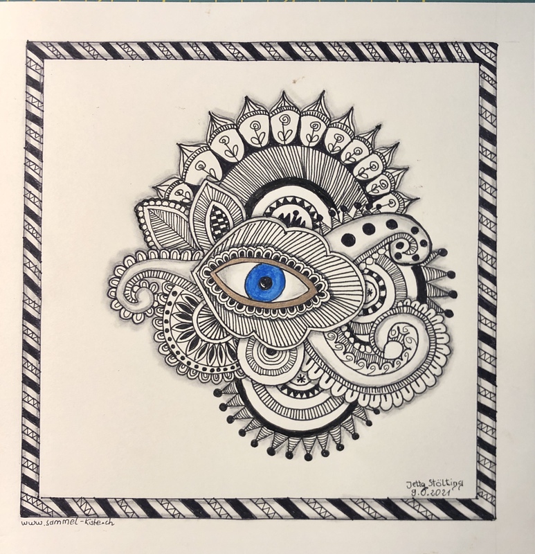 09.06.2021 - Zentangle Auge