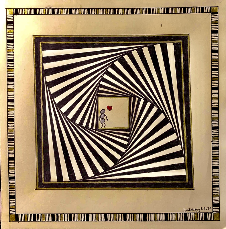 08.07.2021 Zentangle Optische Täuschung