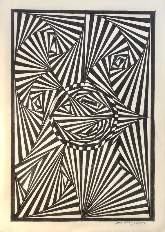 09.07.2021 Zentangle Optische Täuschung
