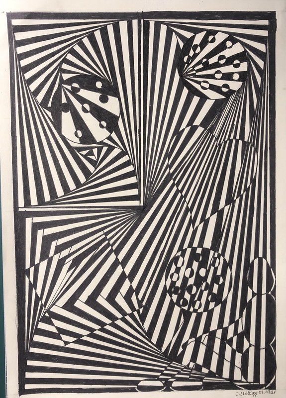 09.07.2021 Zentangle Optische Täuschung