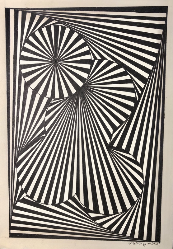 10.07.2021 Zentangle Optische Täuschung