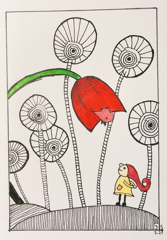 17.07.2021 Zentangle Postkarte DinA 6