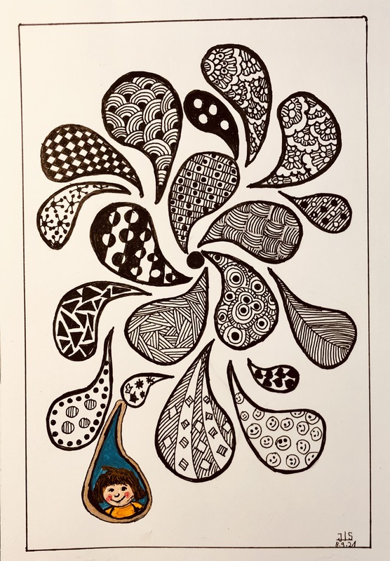 08.09.2021 - Zentangle Tropfen