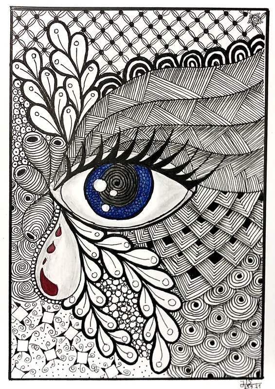 25.09.2021 - Zentangle Auge