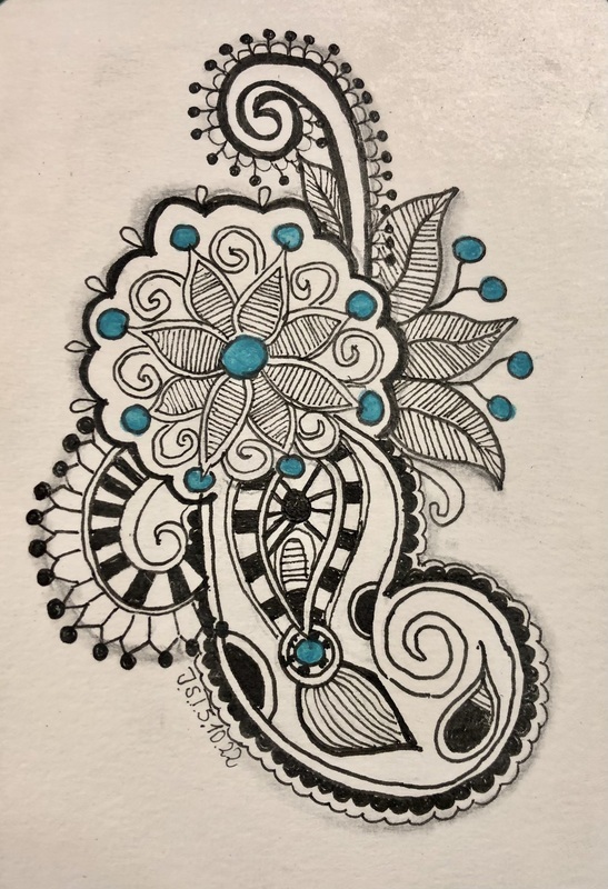 05.10.2022 - Jette Stölting - Zentangle Blumen