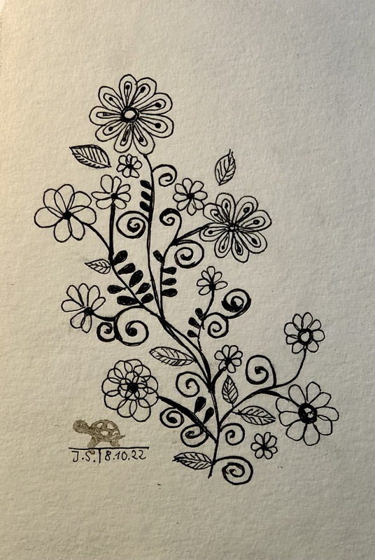08.10.2022 - Jette Stölting - Zentangle Blumen