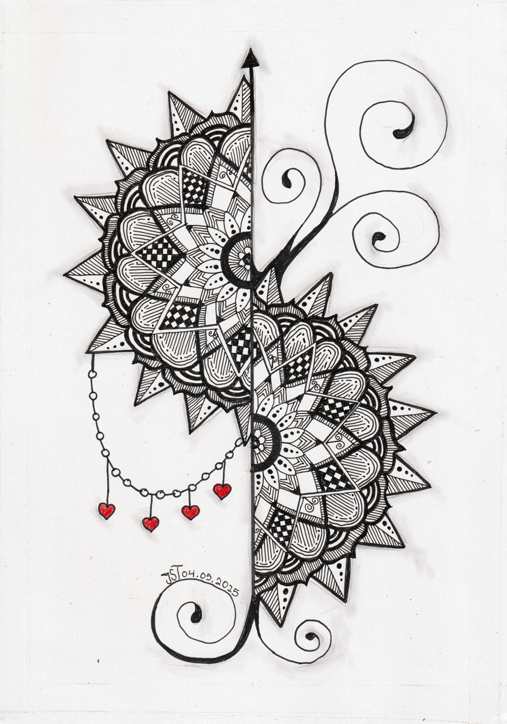 04.05.2025 - Jette Stölting - Zentangle Blumen