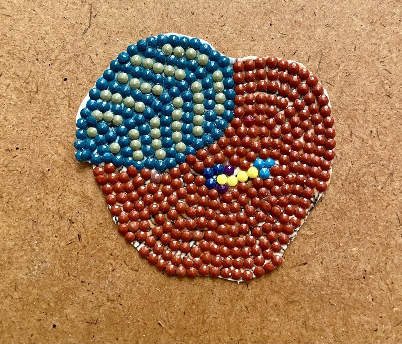 Diamond Painting Apfel Sticker